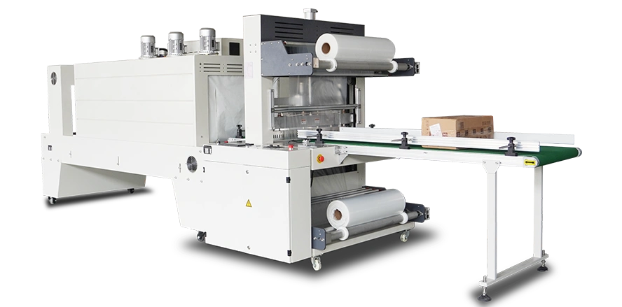RX-880+RT-6040 Automaitc Sleeve Sealer Shrink Packing Machine (Straight Line Infeed Conveyor)