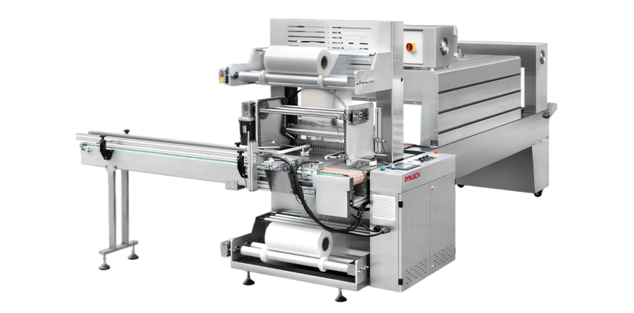 RX-880P+RT-6040 Automaitc Sleeve Sealer Shrink Wrapping Machine (Bottles Group Packaging)