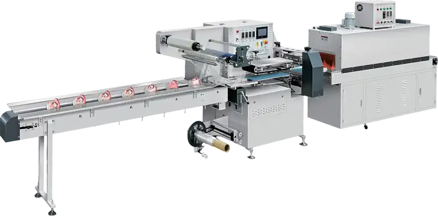 RS-590+RT-3025S Automatic High Speed Flow Type Heat Shrink Packing Machine