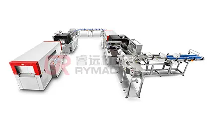 High Efficiency Maxi Rolls / Tissue Rolls Shrink Wrapping Production Line